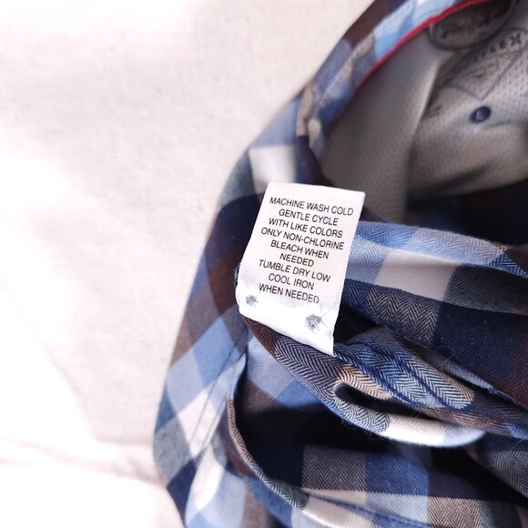 Flag & Anthem Madeflex Button Shirt Large Long Sleeve Roll Tab UPF Wicking - Picture 15 of 16